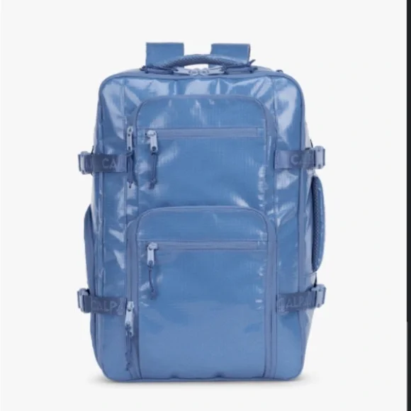 Calpak Light Blue Backpack with Gold Accents Kids Small Backpack in Blue | CALPAK main image 2